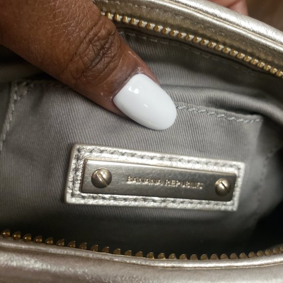 Banana Republic Pewter Metallic Wristlet/Clutch - Picture 3 of 4